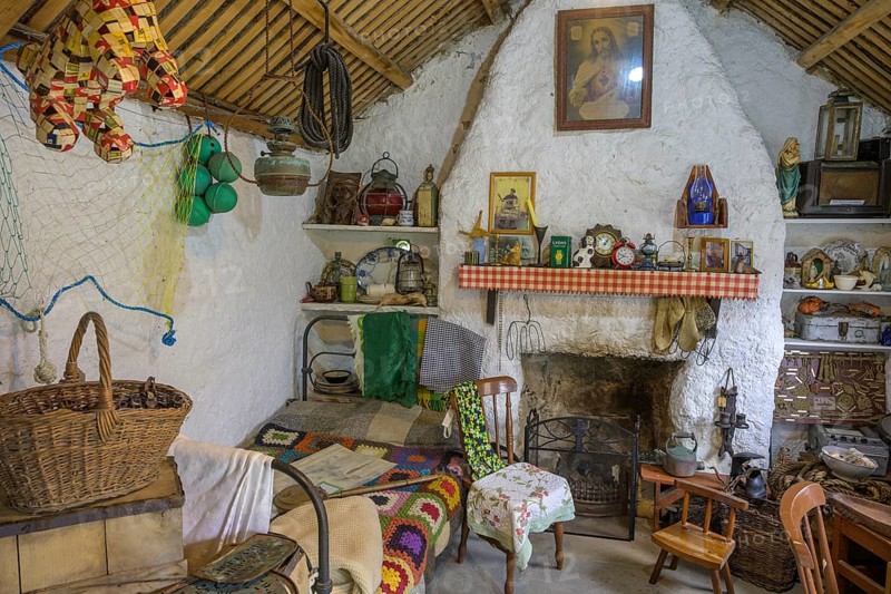 Fisherman's House, Open Air Museum, Glencolmcille, County Donegal, Ireland