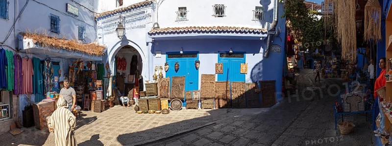 MAR, Chefchaouen, Medina, Pano