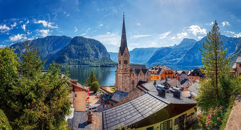 A, Hallstatt, Pano, HDR