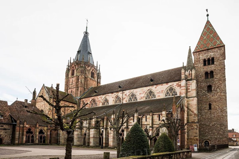 Gothic Church of St. Peter and Paul, Saints-Pierre-et-Paul, Wissembourg, Weissenburg, Alsace, Bas-Rhin Department, France
