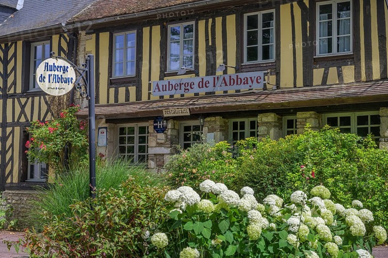 Timbered houses, Le Bec-Hellouin, Eure, France