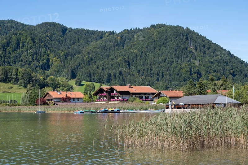 Bootsverleih am Schliersee, Ortsteil Freudenberg, Schliersee, Upper Bavaria, Bavaria, Germany