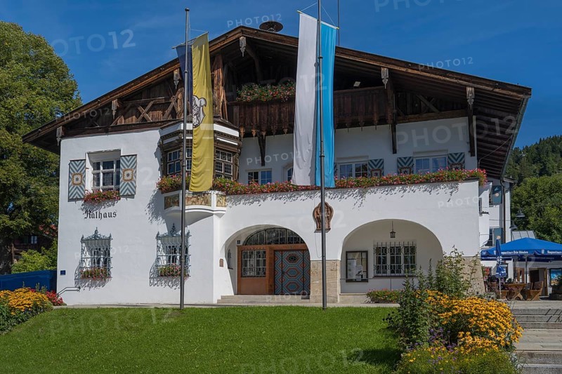Town Hall, Schliersee, Upper Bavaria, Bavaria, Germany