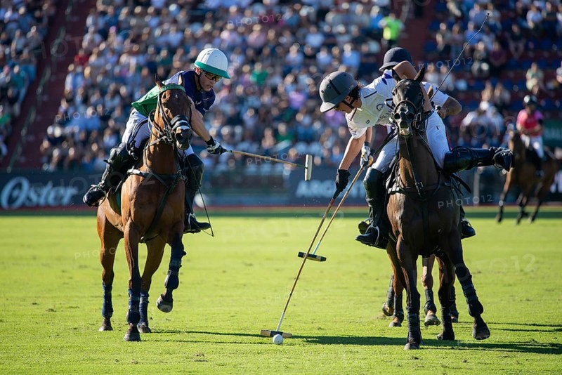 Scene at the 132nd Argentinean Open Polo Championship (Spanish 132nd Abierto Argentino de Polo de Palermo) in the Polo Stadium playing between La Natividad La Dolfina and Sol de Agosto in Buenos Aires, Argentina