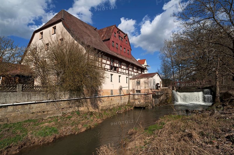 Kunstmühle Habernhof an der Schwabach, Uttenreuth, Middle Franconia, Bavaria, Germany