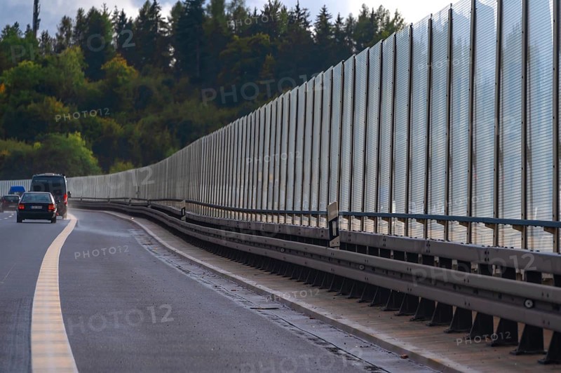 Lärmschutzwand an der A9, Bayreuth, Upper Franconia, Bavaria, Germany