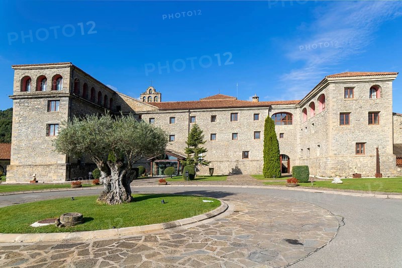El Monasterio de Boltaña, former monastery now hotel and spa, Boltana, Huesca province, Aragon, Spain