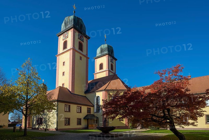 Monastery Church, St. Märgen, Southern Black Forest, Black Forest, Baden-Württemberg, Germany