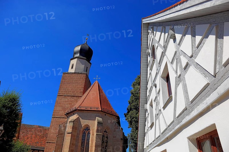 Chapel, Our Lady, Frauenkapelle in the old town, city of Heideck in the district of Roth, Middle Franconia, Bavaria, Germany