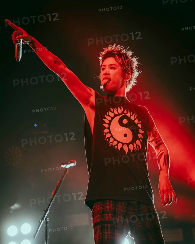 Singer Takahiro Moriuchi from One Ok Rock live on Detox European Tour 2025 in Berlin's Max-Schmeling-Halle on 24.10.2025