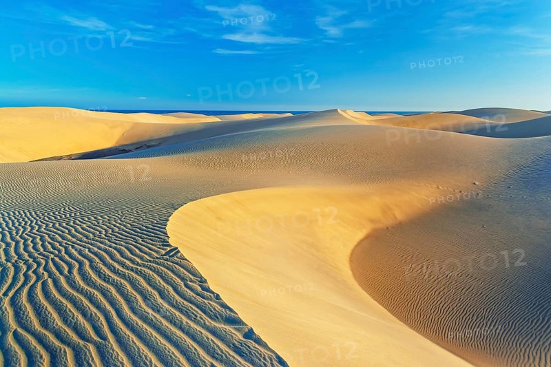 Sand dunes, Maspalomas, Playa del Ingles, Gran Canaria, Canary Islands, Spain
