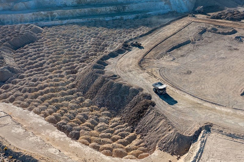 Round Mountain, Nevada - The Round Mountain Gold Mine, an open pit mine operated by Kinross Gold