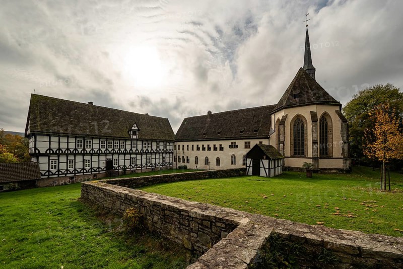 Falkenhagen Convent and Convent Church, a former Cistercian convent, Lügde, North Rhine-Westphalia, Germany