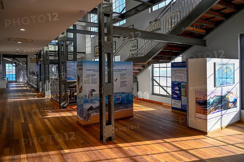 Exhibition room of the Namibia Maritime Museum, Africa's largest maritime museum, Old Power Station, former power station, Lüderitz, Karas Region, Namibia