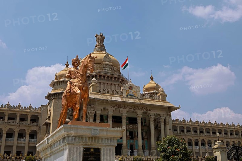 Vidhana Souda or Government Palace of Karnataka, Begaluru or Bangalore, Karnataka, India