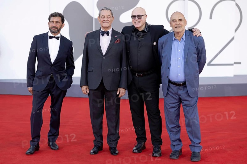 Venice, Italy - 3 September 2025: Vincenzo Pirrotta, Federico Pacifici during the Red Carpet of - Duse - during the 82nd Venice International Film Festival