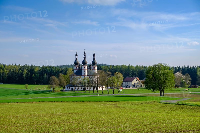 Pilgrimage church, Dreifaltigkeitskirche Kappl, near Waldsassen, Upper Palatinate, Bavaria, Germany
