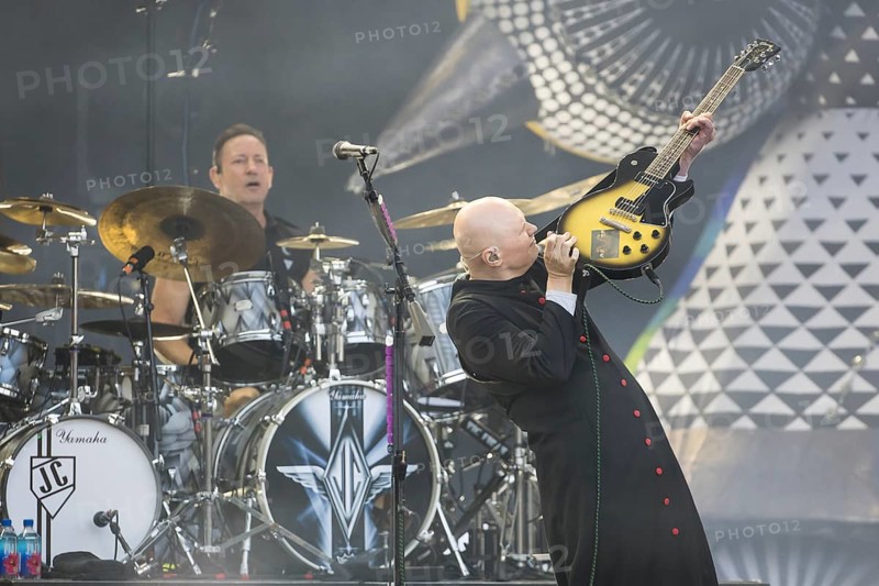 Jimmy Chamberlin (drummer) and Billy Corgan (singer) from The Smashing Pumpkins live on The Aghori Tour at the Zitadelle Spandau in Berlin on 06/08/2025