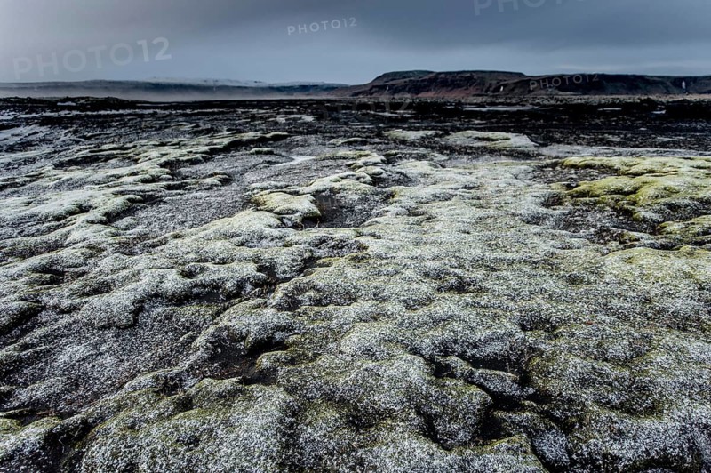 Stones and Moss along the Ring Road, Mountains, Frost, Winter, Cold, Cloudy, Iceland* Stones and Moss along the Ring Road, Mountain Range, Cold, Cloudy, Iceland