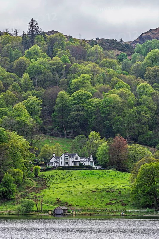 Grasmere Lake, Grasmere, Ambleside, Lake District, Westmorland, Cumbria, England, United Kingdom
