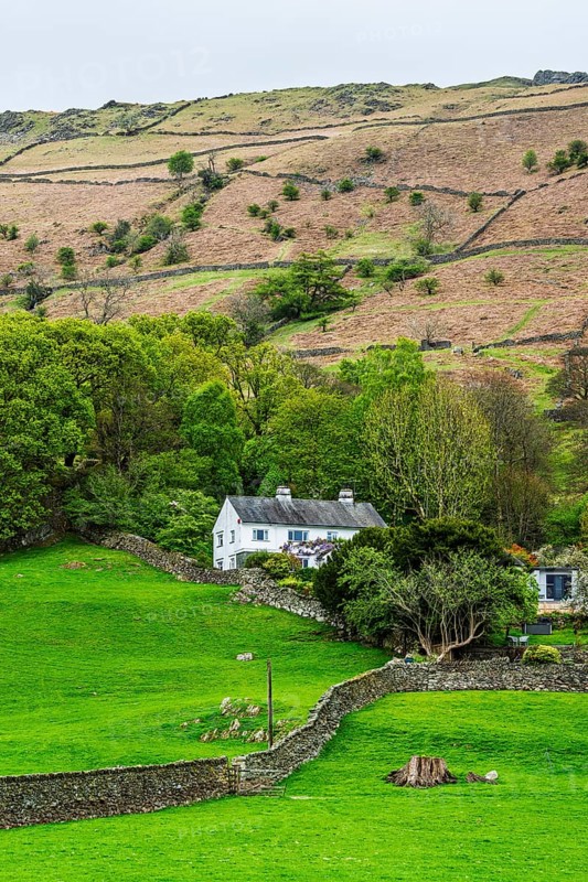 Farms in Lake District National Park, Cumbria, England, United Kingdom