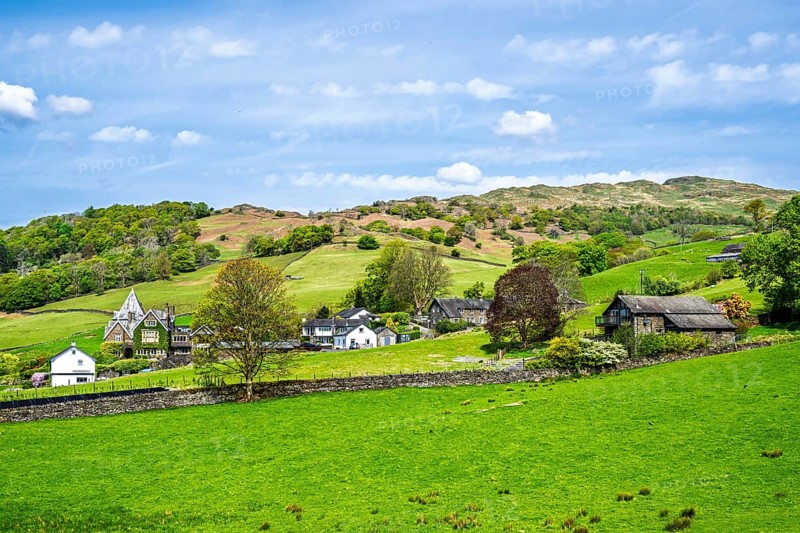 Farms in Lake District National Park, Cumbria, England, United Kingdom