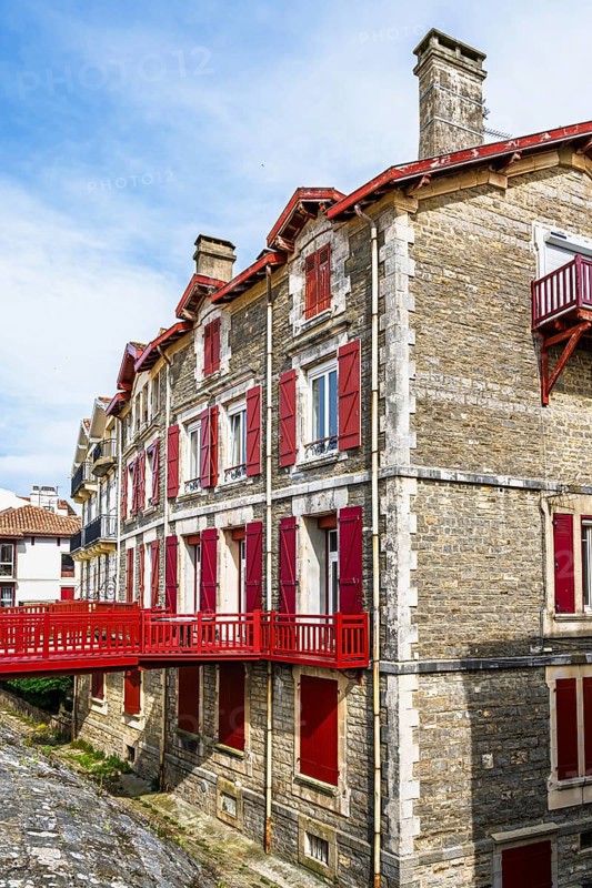 Beach and seaside in Saint-Jean-de-Luz, Nouvelle-Aquitaine, Pyrenees-Atlantiques, France