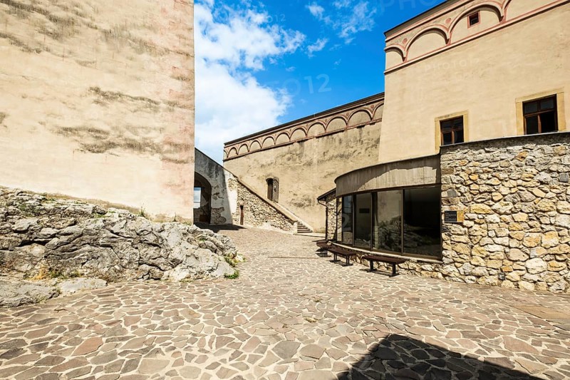 Barbara Palace and rotunda inside Trencín Castle, Capital of Culture 2026, Trencín, Slovakia