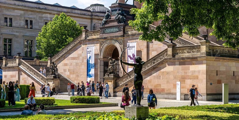The Old National Gallery on Museum Island, Berlin, Germany