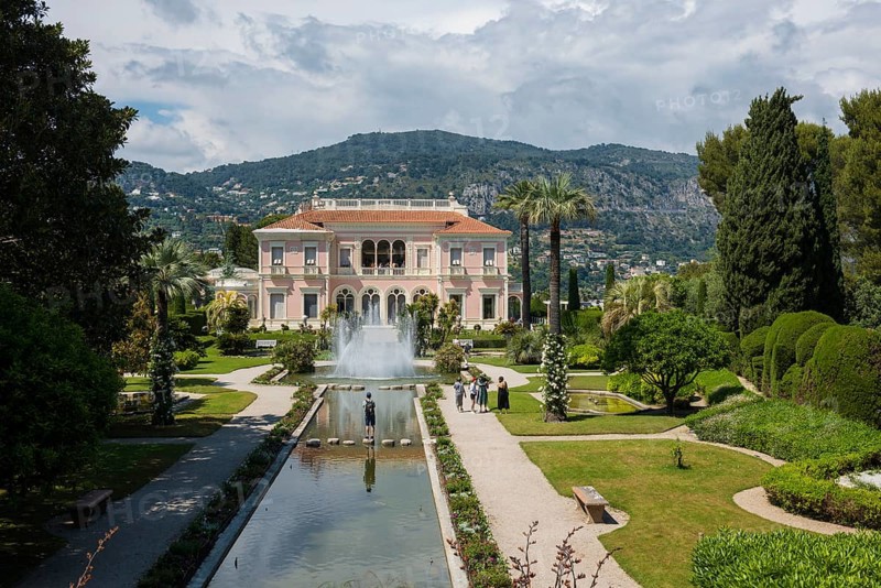Renaissance-style villa and park, Villa Ephrussi de Rothschild, Saint-Jean-Cap-Ferrat, Cap Ferrat, Alpes Maritimes, Provence Alpes Cote d'Azur, French Riviera, South of France, France