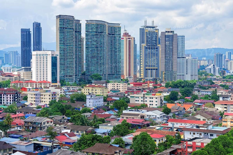 Kuala Lumpur city skyline, Malaysia, Asia