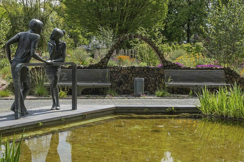 District educational garden, Burgsteinfurt, Münsterland, North Rhine-Westphalia, Germany