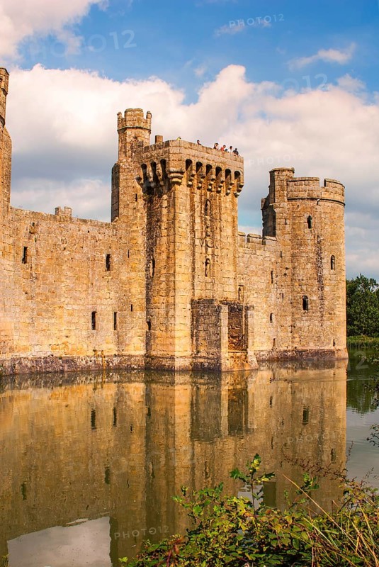Bodiam Castle is located in East Sussex near the River Rother. It has long been one of England's most popular and best-known castles. England, UK
