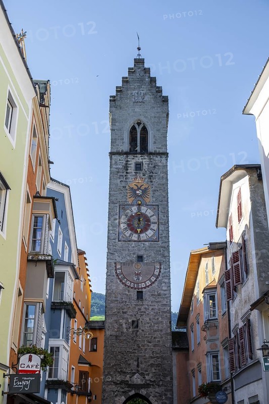 Zwölferturm tower, historic old town centre, Vipiteno, South Tyrol, Italy
