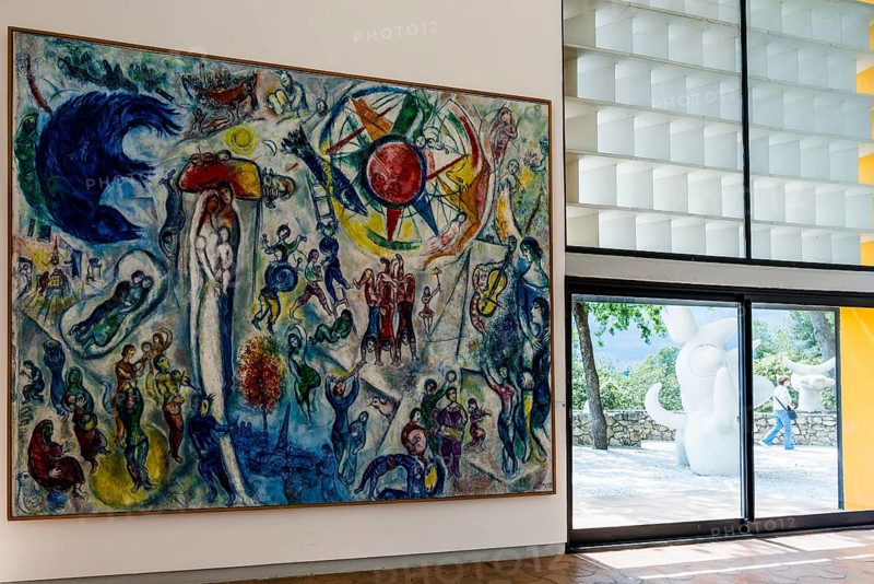 Museum, Fondation Maeght, artist Marc Chagall, St. Paul de Vence, Provence Alpes Côte d'Azur, South of France, France