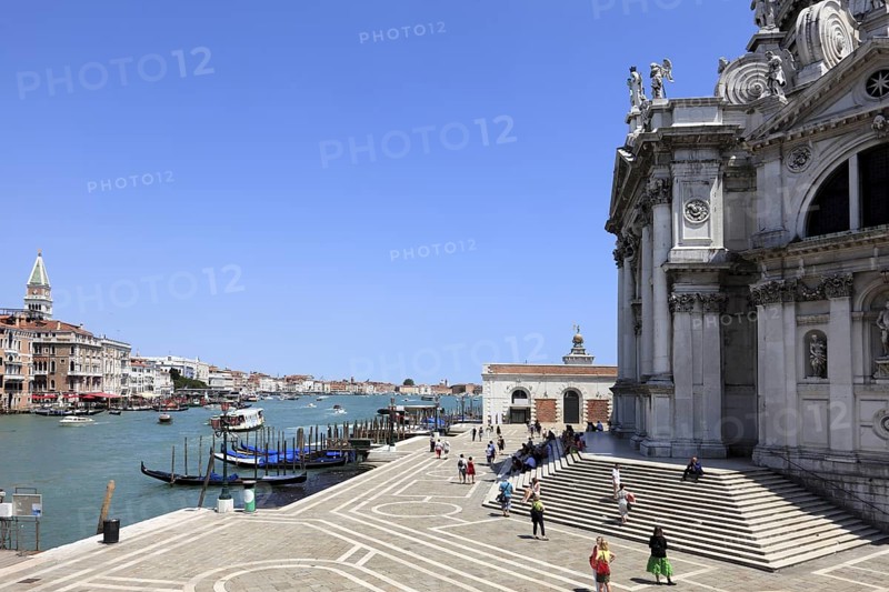 Basilica di S. Maria della Salute on the Grand Canal, Venice, Vento, Italy
