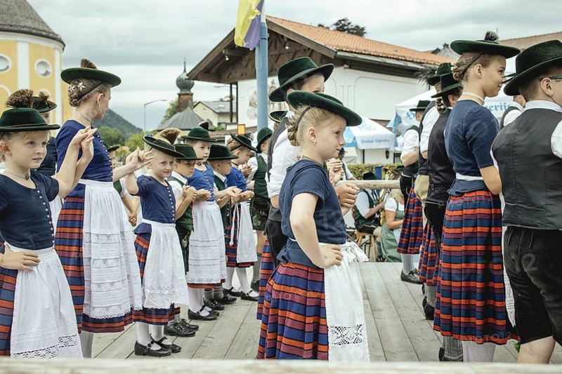 Traditional traditional costume anniversary of the Trachtenverein Schliersee Stamm 1888, Schliersee, Upper Bavaria, Bavaria, Germany, 2025