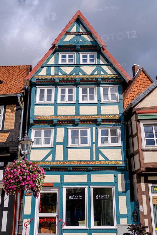 Half-timbered houses in the old town centre, Celle, Lüneburg Heath, Lower Saxony, Germany