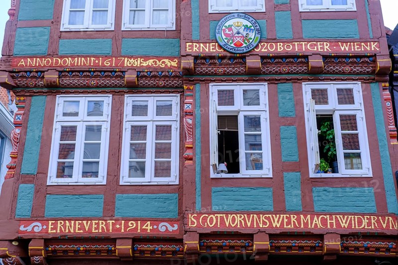 Half-timbered houses in the old town centre, Celle, Lüneburg Heath, Lower Saxony, Germany