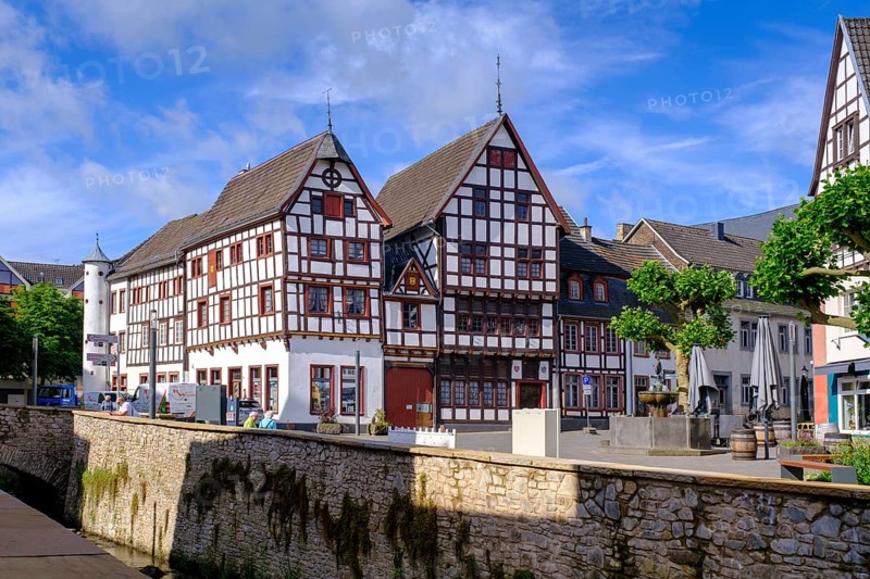Am Markt, Old Town, Bad Münstereifel, Eifel, Euskirchen district, North Rhine-Westphalia, Germany