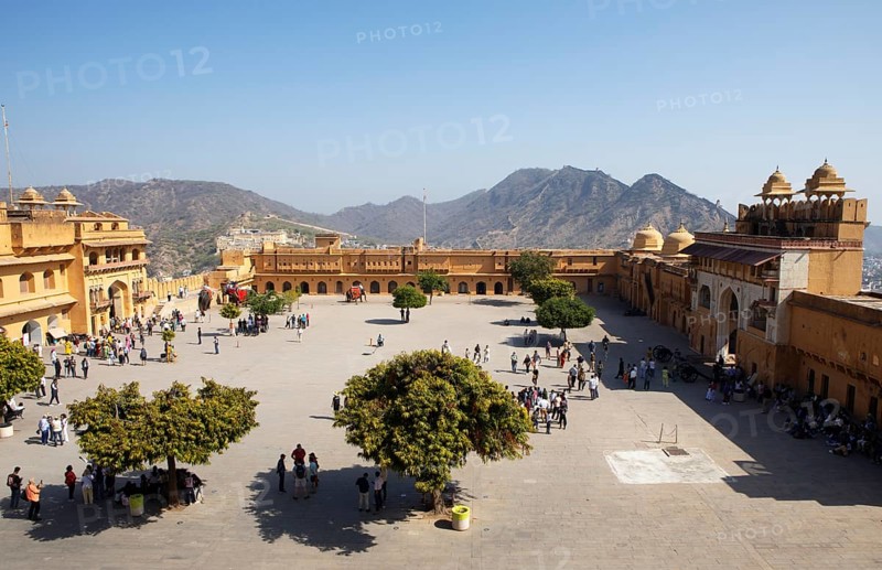 Amber Fort or fortress on the Aravalli hill range, Jaipur, Rajasthan, India