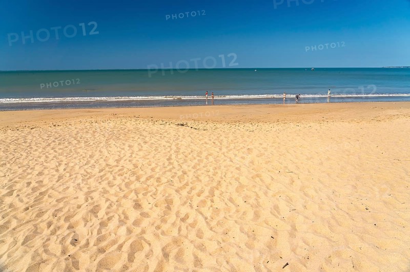 The Plage des Chardons beach in L'Aiguillon-la-Presqu'ile, France