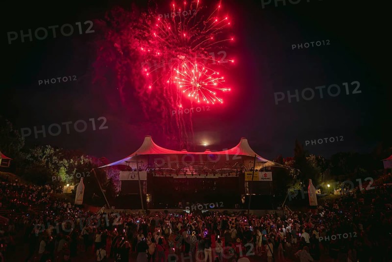 Closing fireworks at the Berliner Rundfunk 91.4 Open Air in the Berlin Parkbühne Wuhlheide on 05.07.2025