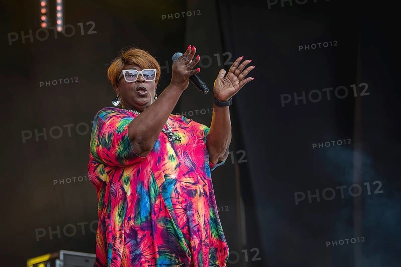 Dorrey Lyles, singer of the Weather Girls at the Berliner Rundfunk 91.4 Open Air in the Berlin Parkbühne Wuhlheide on 05.07.2025