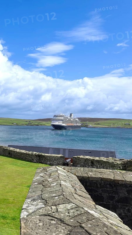 Lerwick, a coastal city in Shetland Scotland British Islands in England with scenic medieval houses