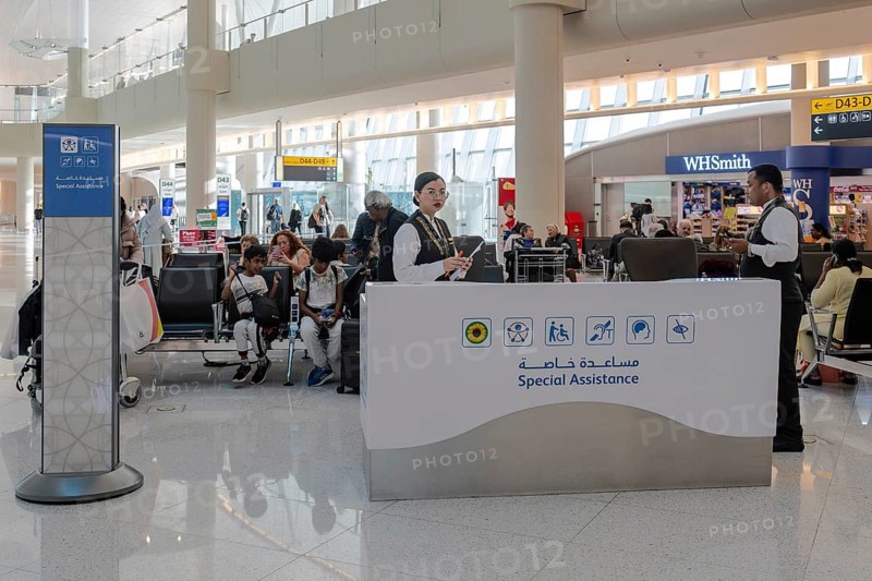 Airport contact point for people with disabilities, Abu Dhabi, United Arab Emirates