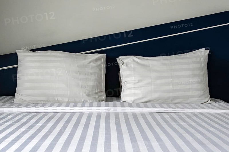 Hotel room double bed