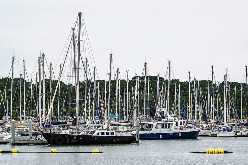 Marina in Le Verdon-sur-Mer, Nouvelle-Aquitaine, Gironde, France