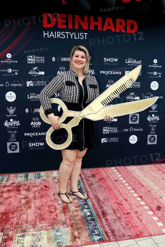 Janine Becker (owner) at the VIP opening of the new Deinhard Salon Am Mühlanger 3, Berlin, 28 June 2025