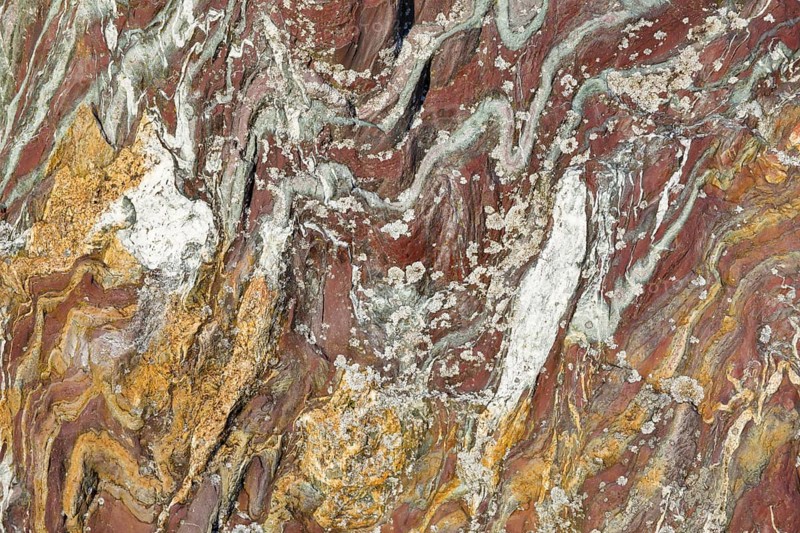 Rock detail with marbled structure, Switzerland